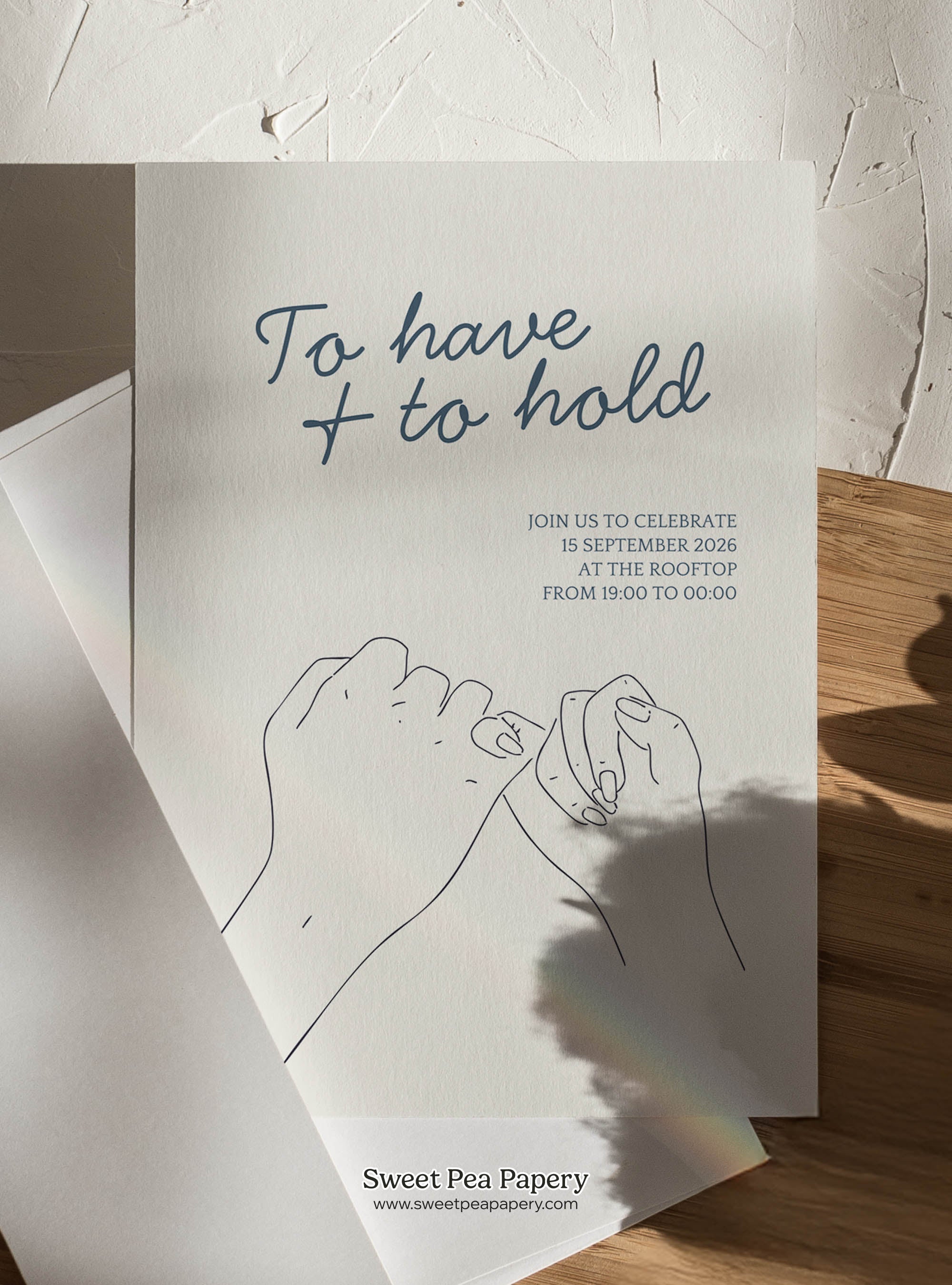 To Have & To Hold Invite & Welcome Board Set