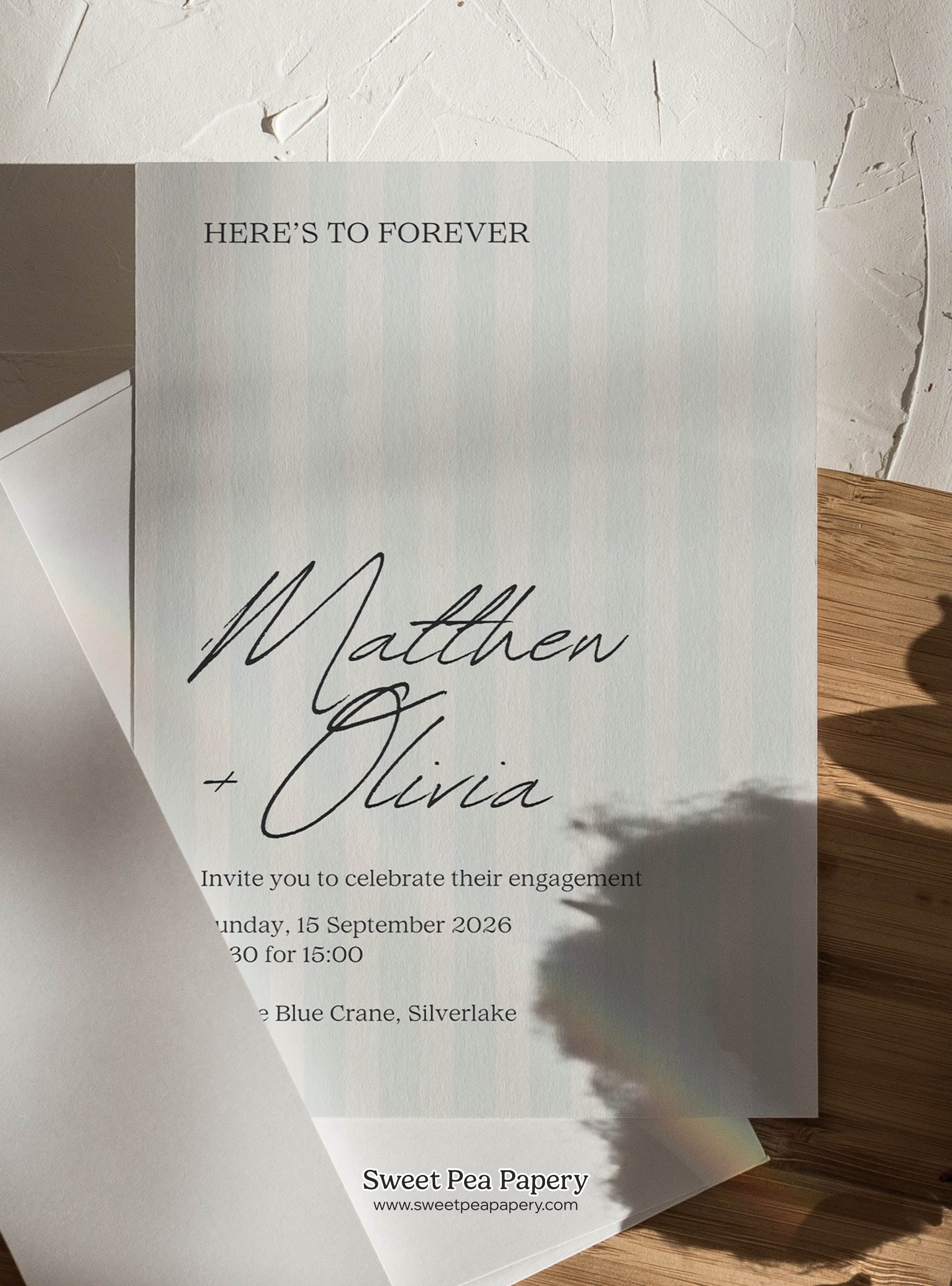 Here's to Forever Invite & Welcome Board Set