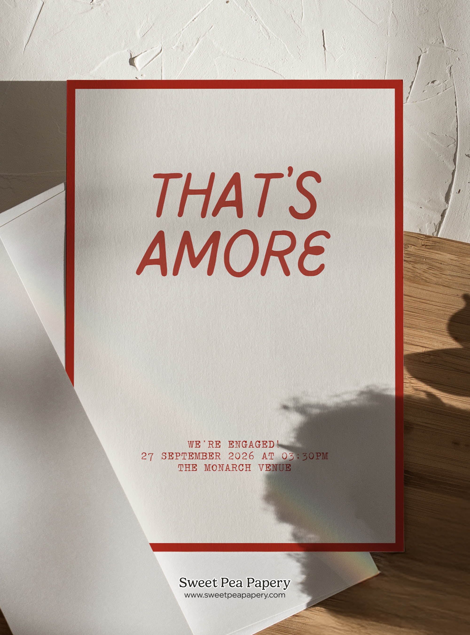 That's Amore Invite & Welcome Board Set