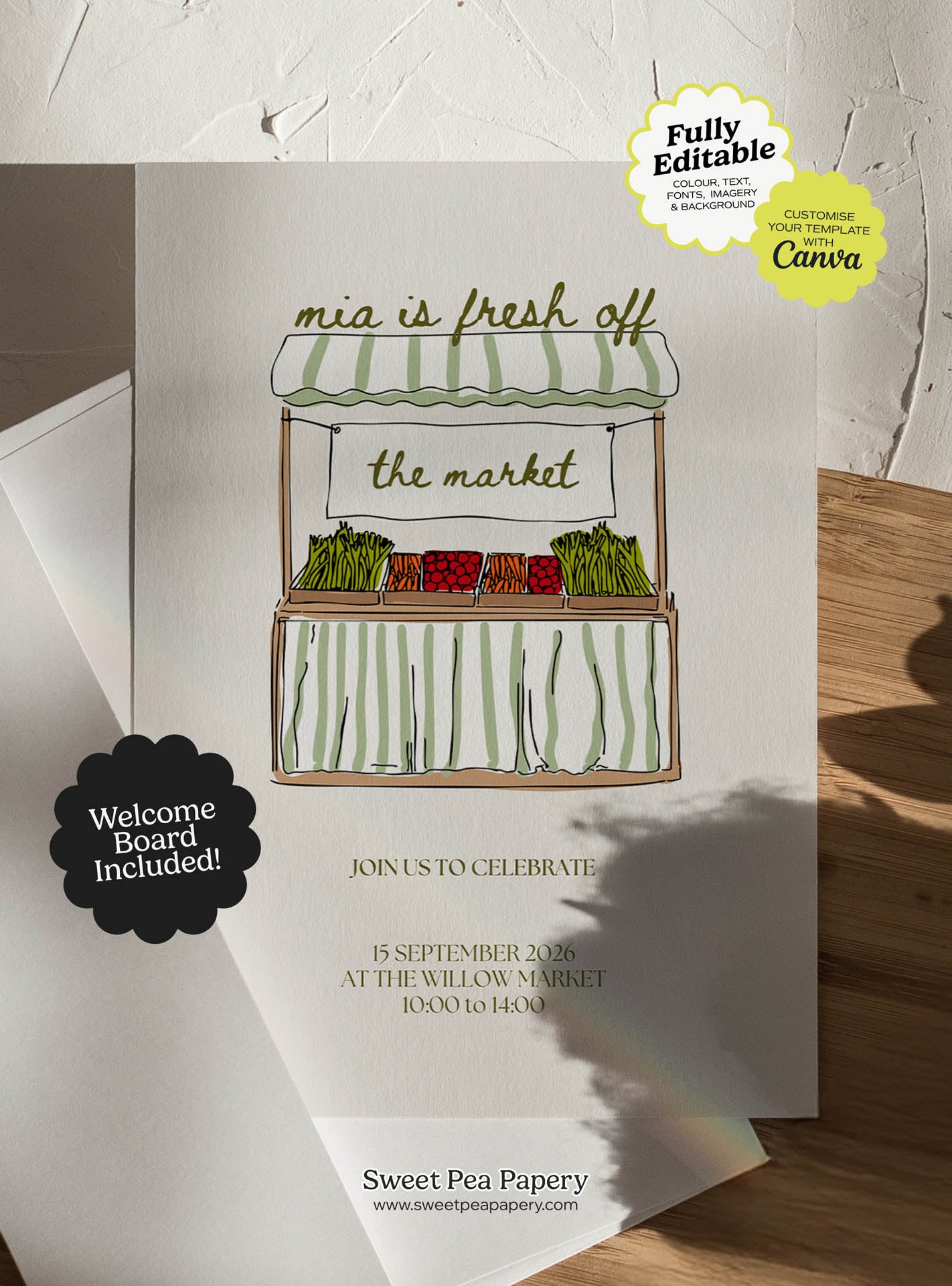 She's Fresh Off The Market Invite Set