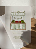 She's Fresh Off The Market Invite & Welcome Board Set