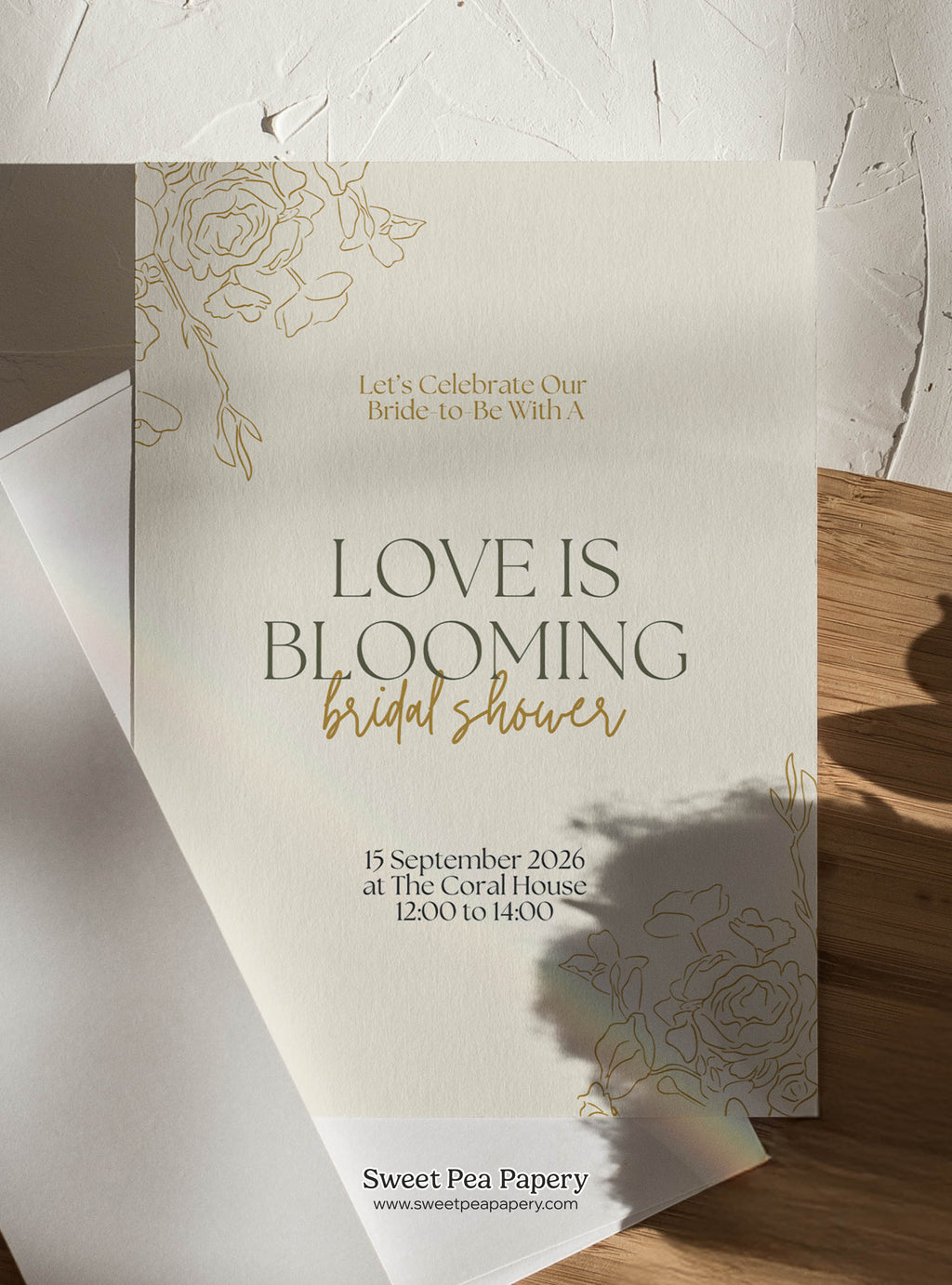 Love is Blooming Invite & Welcome Board Set