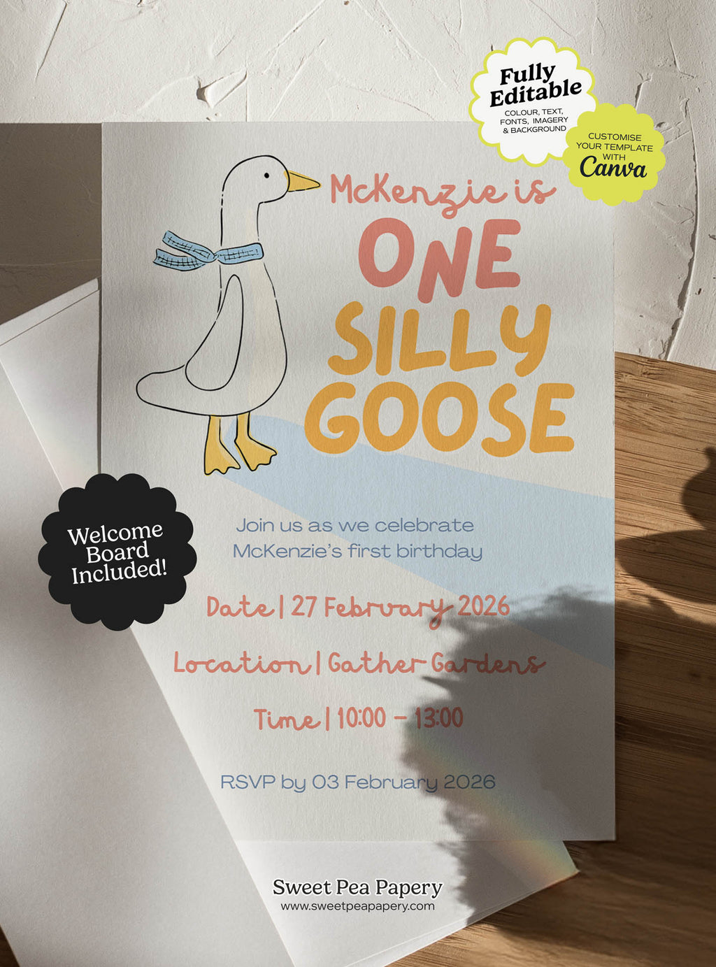 Silly Goose Kids Invite Set