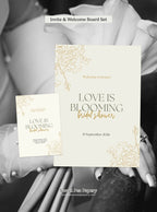 Love is Blooming Invite & Welcome Board Set