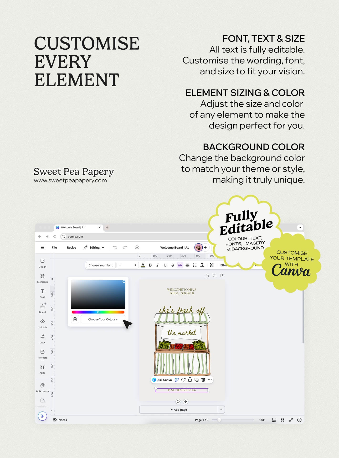 She's Fresh Off The Market Invite Set