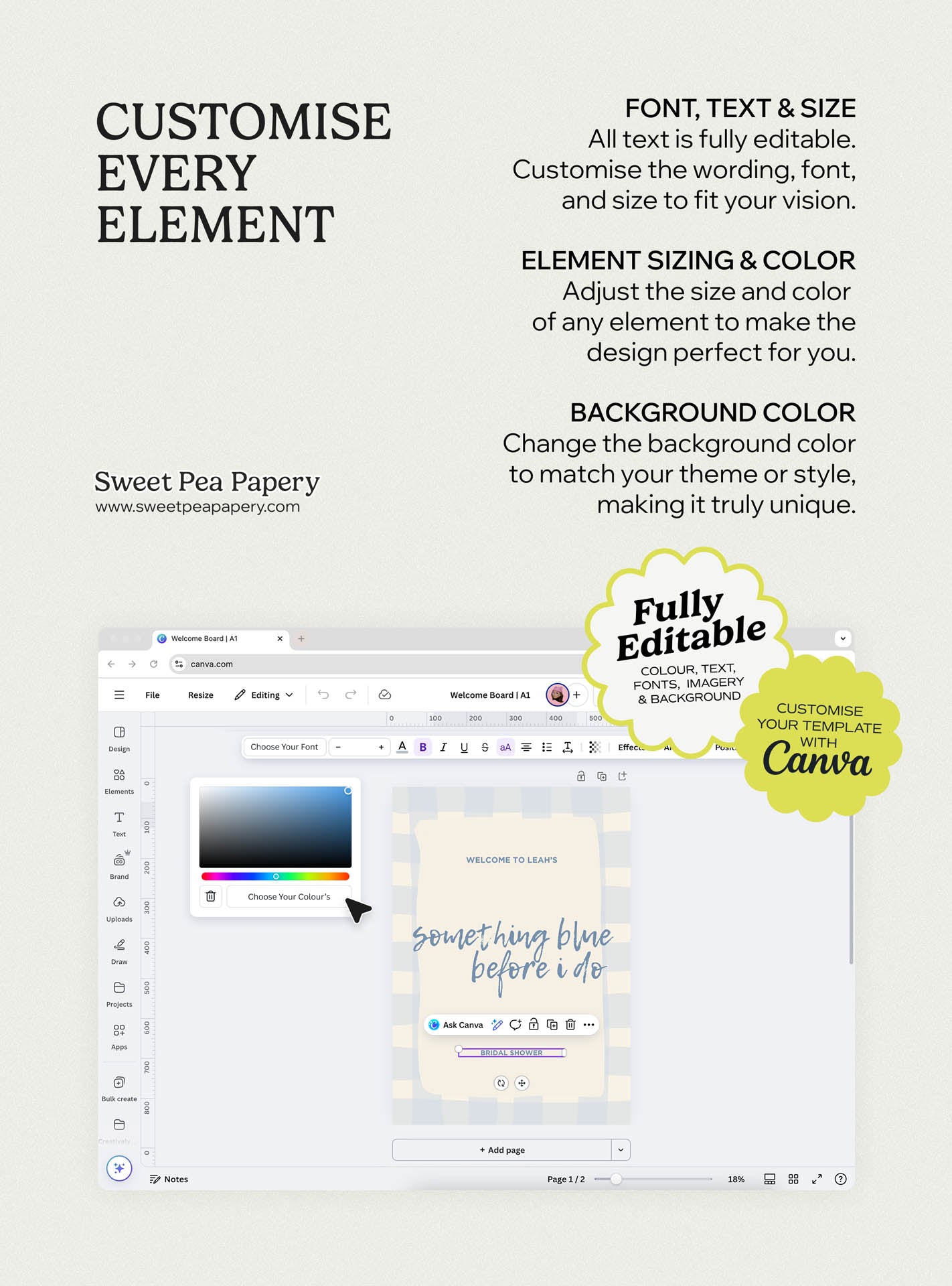 Something Blue Before 'I Do' Invite Set