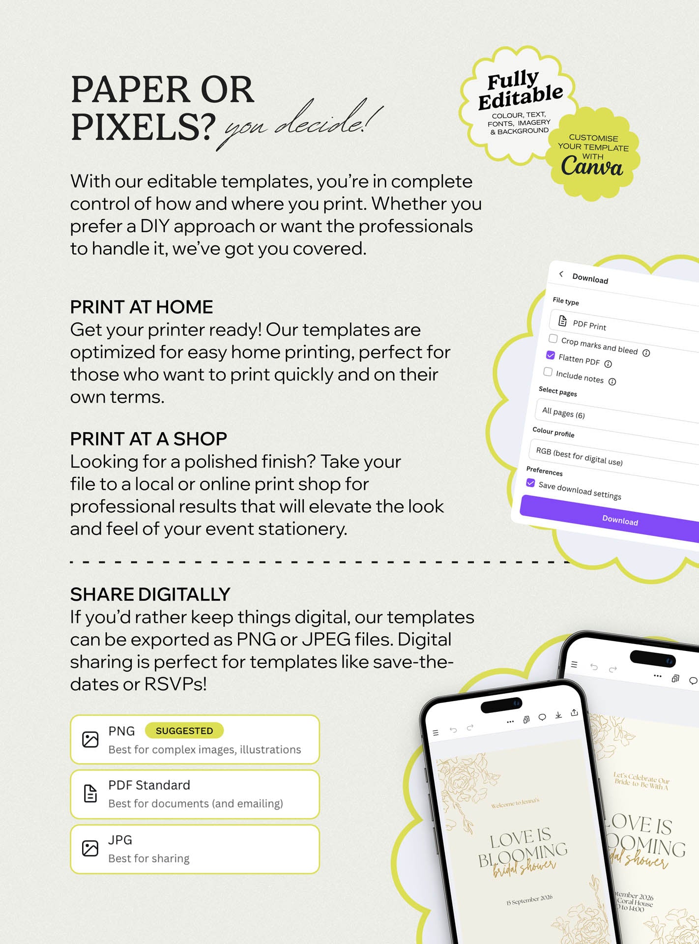 Love is Blooming Invite Set