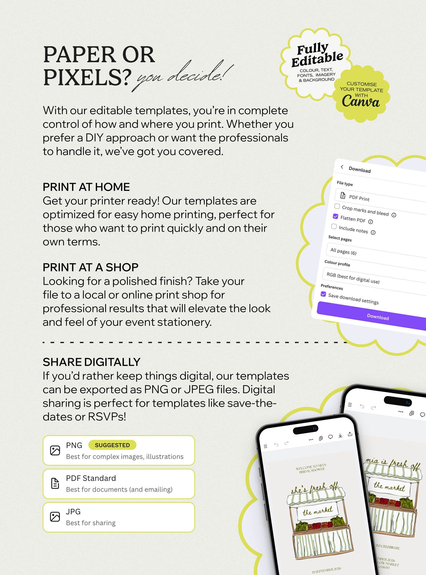 She's Fresh Off The Market Invite Set