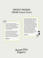 Evermore wedding collection testimonials highlighting beautiful wedding stationery, save the dates, wedding vow cards, bridal vow designs, gift wedding templates and canva templates trusted by couples and stationery stores worldwide