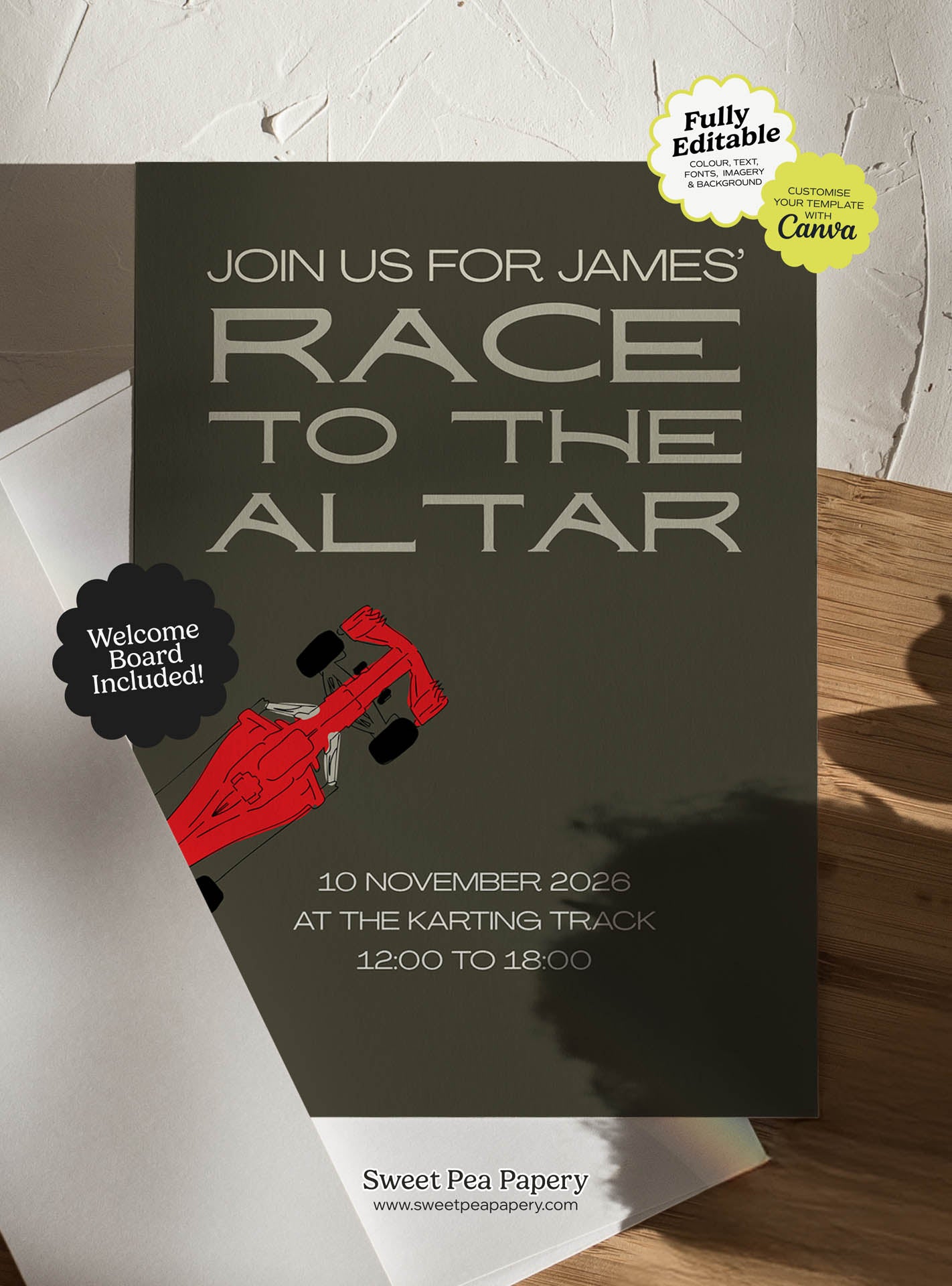 Race to the Altar Invite Set