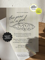 Two Peas in a Pod Invite Set