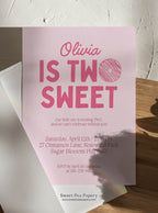 Two Sweet Invite & Welcome Board Set
