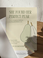 The Perfect Pear Invite & Welcome Board Set