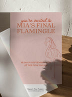 Final Flamingle Invite & Welcome Board Set
