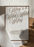 Wild Wild Wifey Invite & Welcome Board Set
