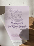 Lilac Slice Invite & Welcome Board Set