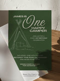 One Happy Camper Invite & Welcome Board Set