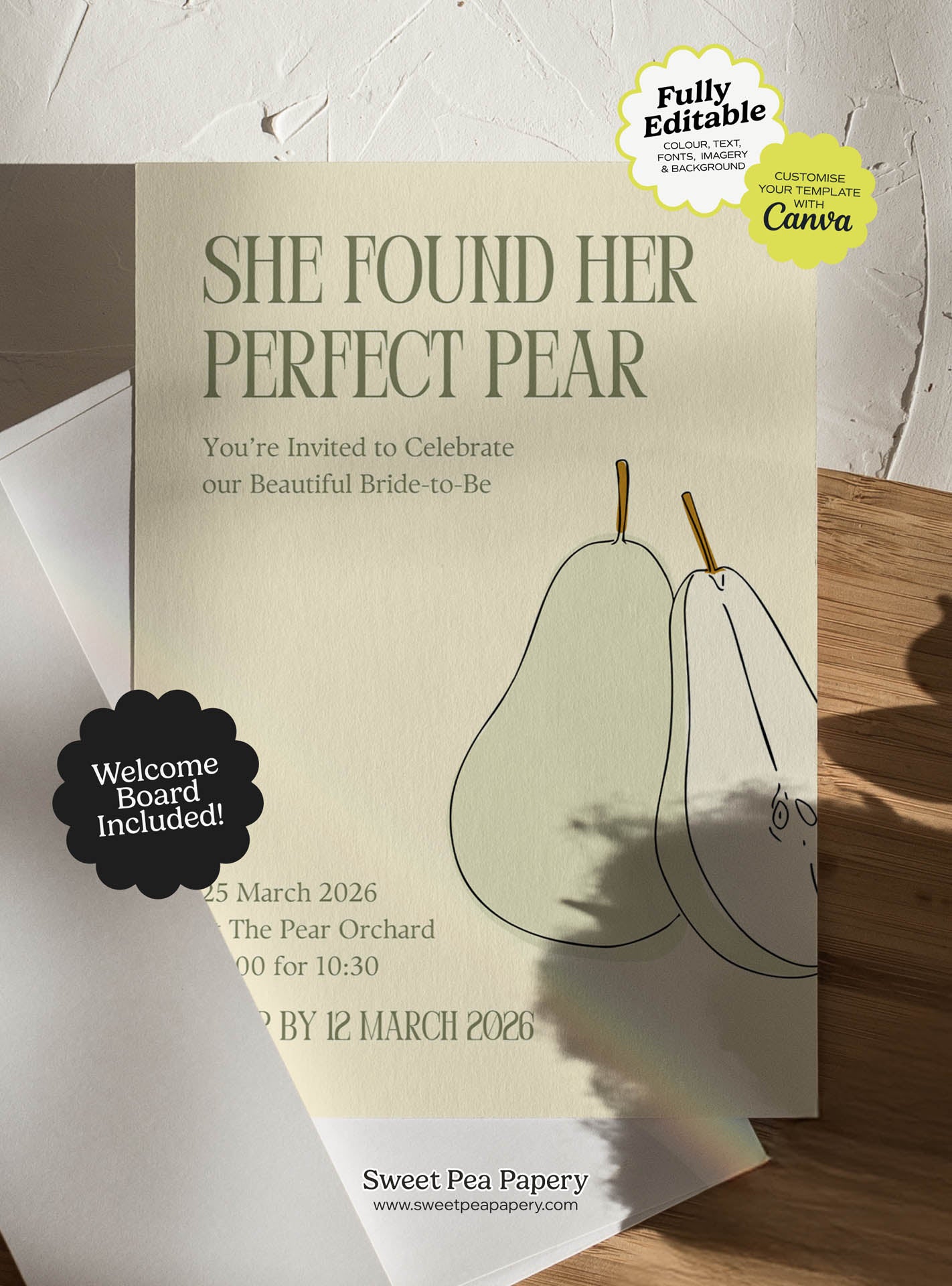 The Perfect Pear Invite Set