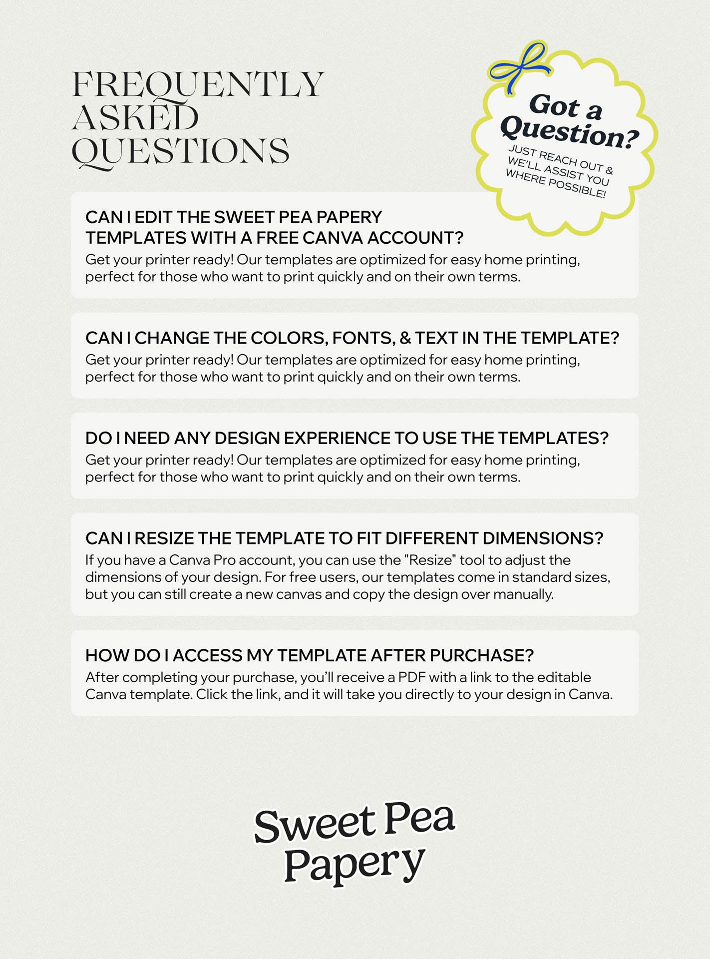 Frequently asked questions for beautiful wedding stationery, answering how to edit save the dates, rsvps and wedding vow templates, designed for gift wedding planning, bridal vow details, the save the date process and fully editable canva templates for wedding and wedding celebrations.