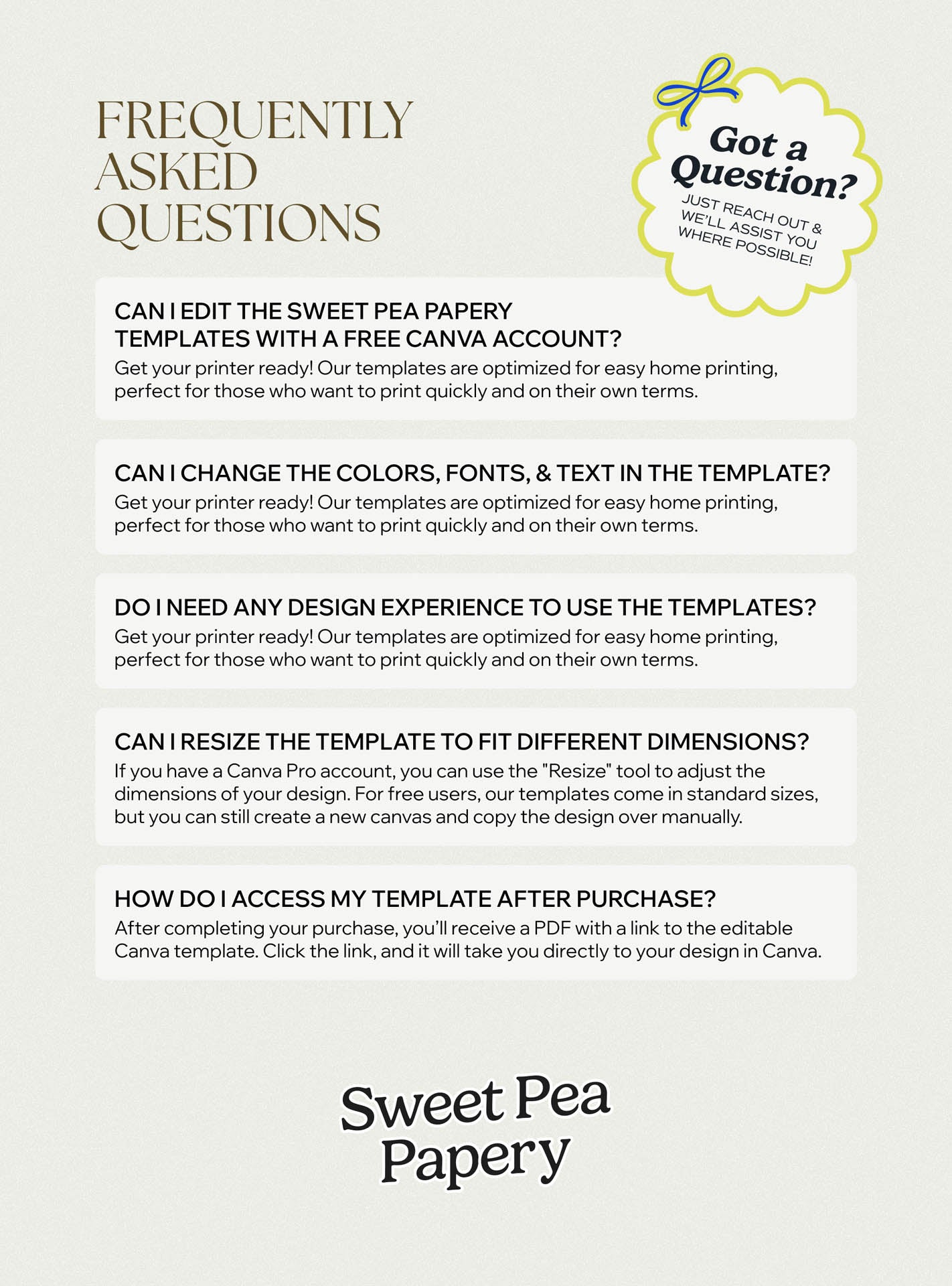 Frequently asked questions about Mocha Luxe Wedding Collection covering save the dates, wedding vow stationery, bridal vow designs and rsvps, explaining how to use canva templates, canvas designs and the save the date layouts for a seamless wedding and wedding setup.