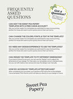 Frequently asked questions about the Harbour Wedding Collection covering canva templates, save the dates, rsvps, wedding vow editing, stationery stores, and how to use designs for wedding and wedding celebrations