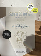 Last Hoe Down Invite Set