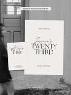 Modernmalist Invite & Welcome Board Set