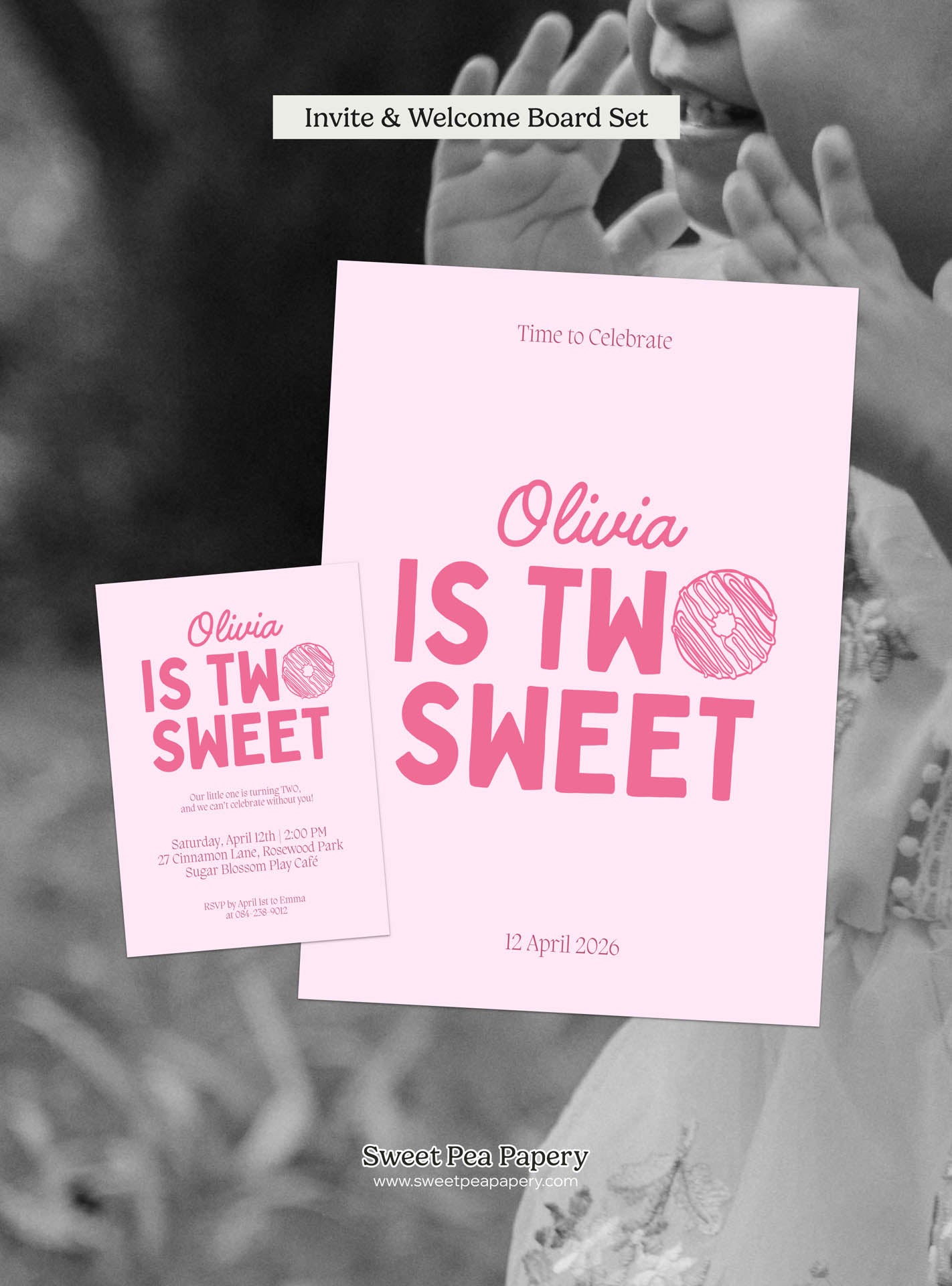 Two Sweet Invite Set