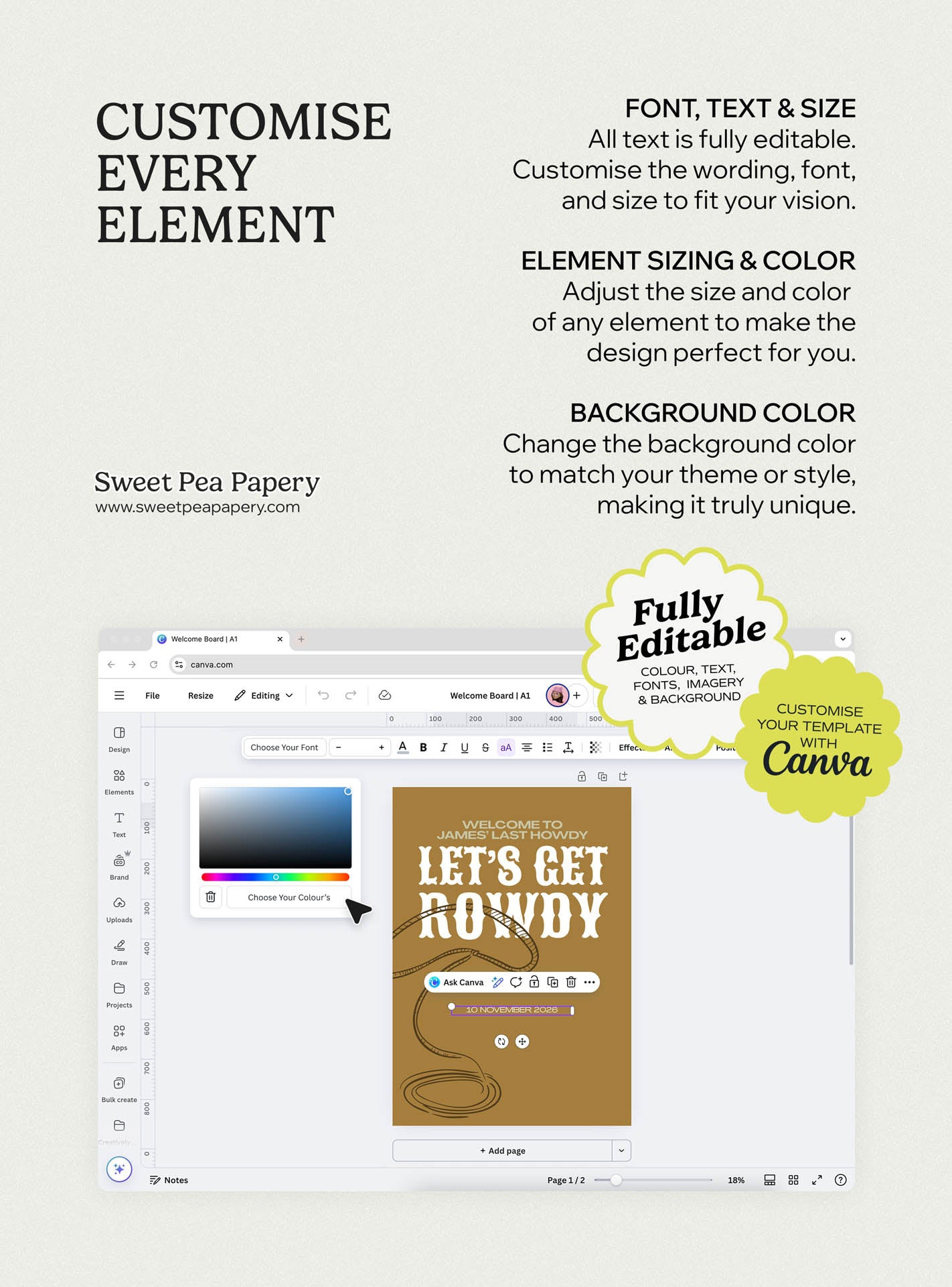 Let's Get Rowdy Invite Set