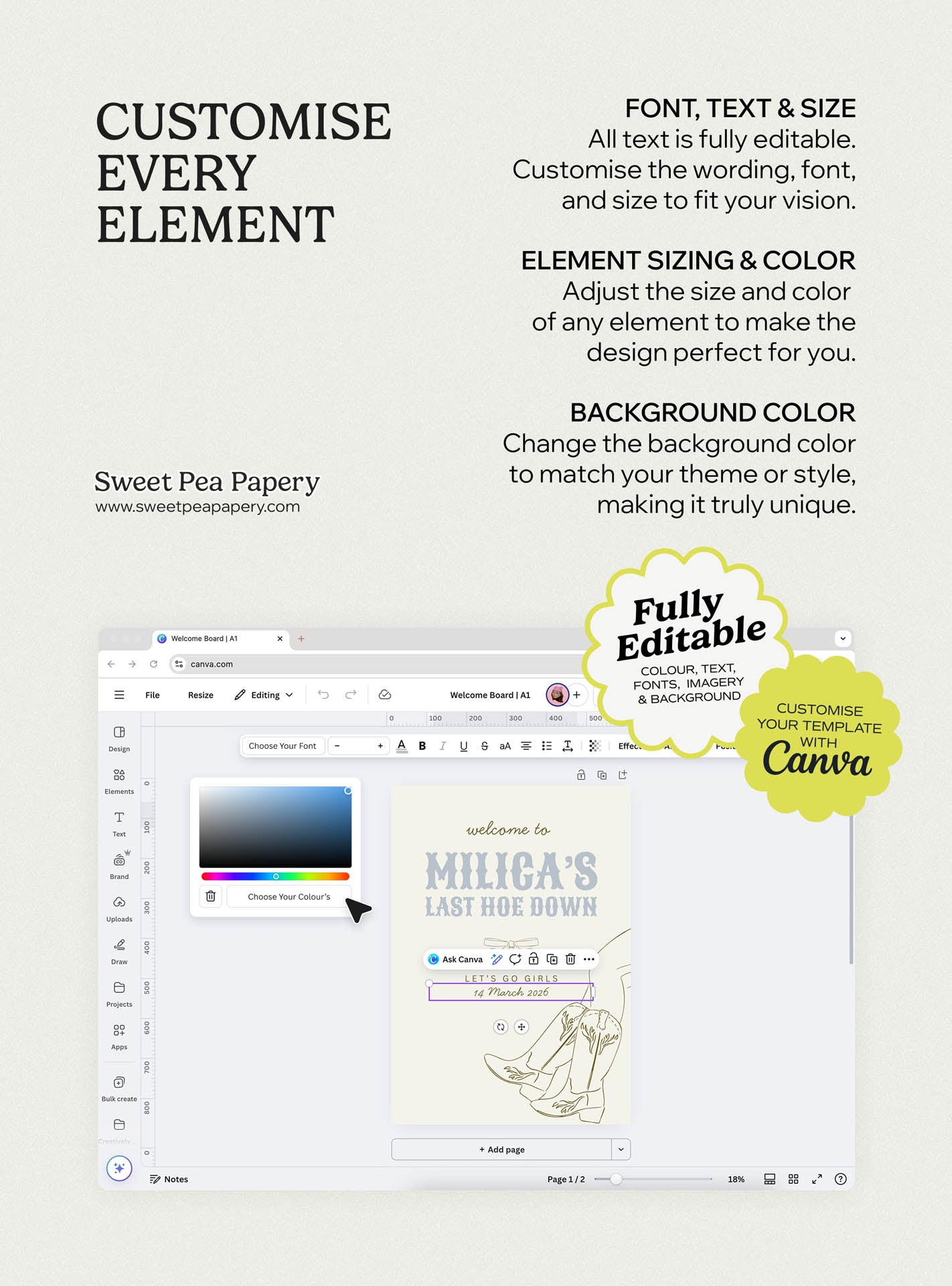 Last Hoe Down Invite Set