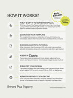 Sweet Pea Papery Gift Card