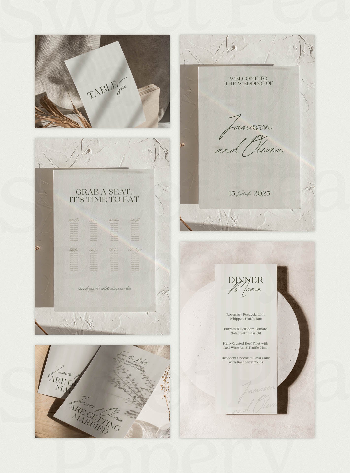Save the dates and rsvps from a beautiful wedding stationery set, featuring wedding vow and bridal vow typography, gift wedding paper goods, the save the date layouts and canva templates designed for wedding and wedding events.