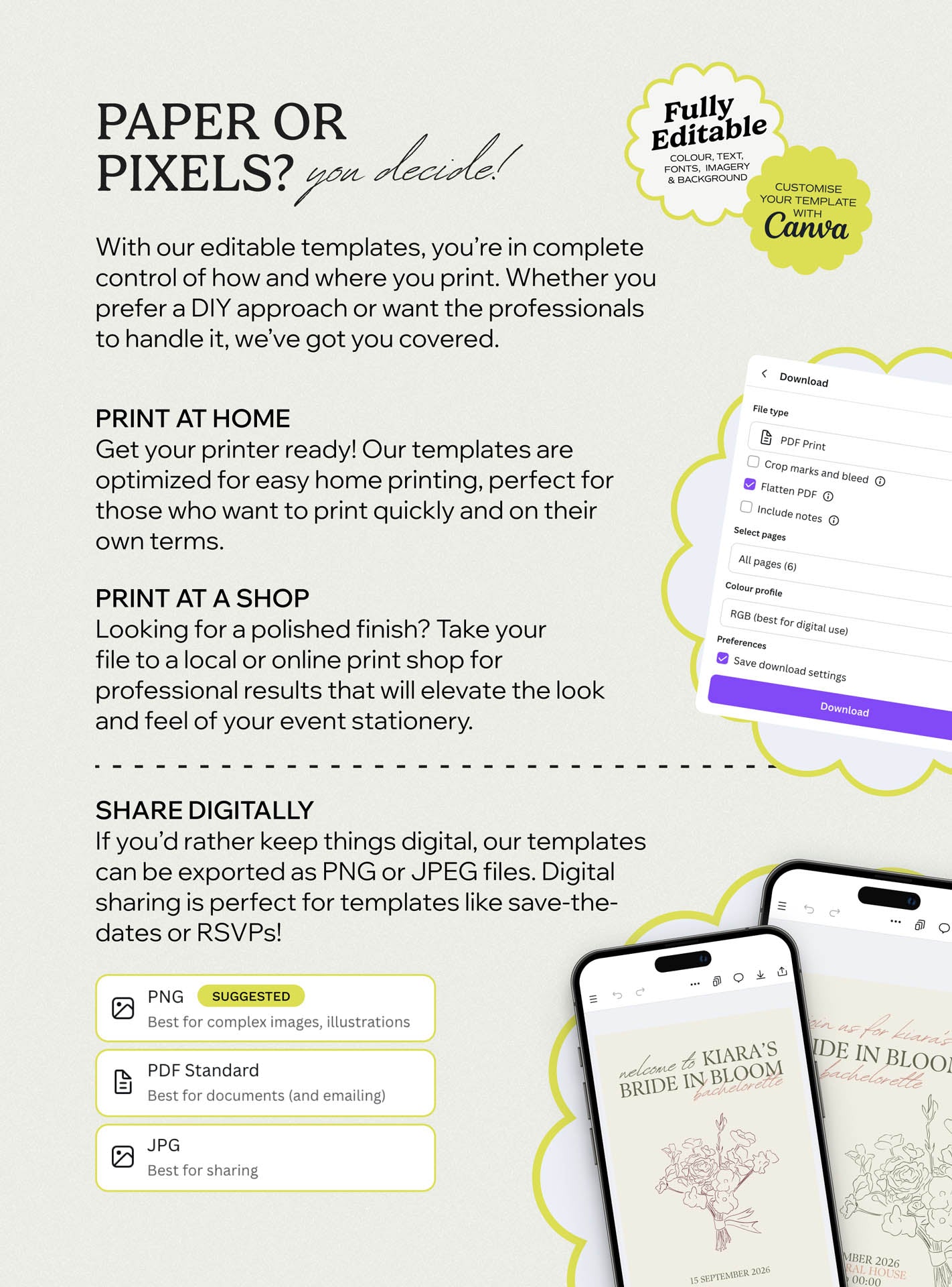 Bride in Bloom Invite Set