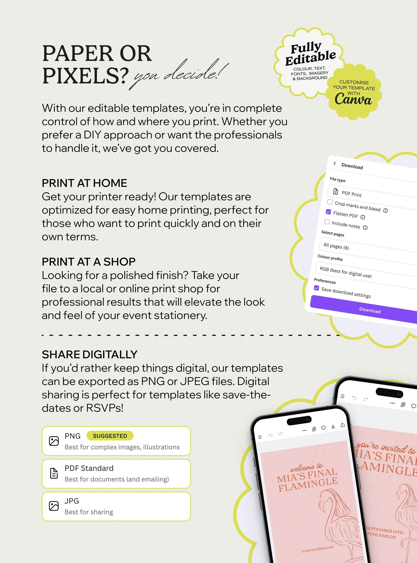 Final Flamingle Invite Set
