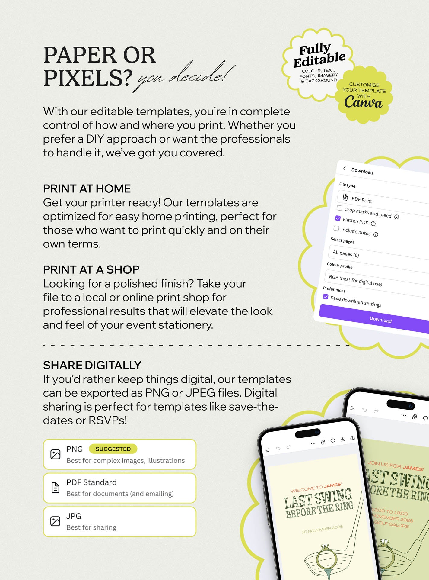 Last Swing, Before the Ring Invite Set