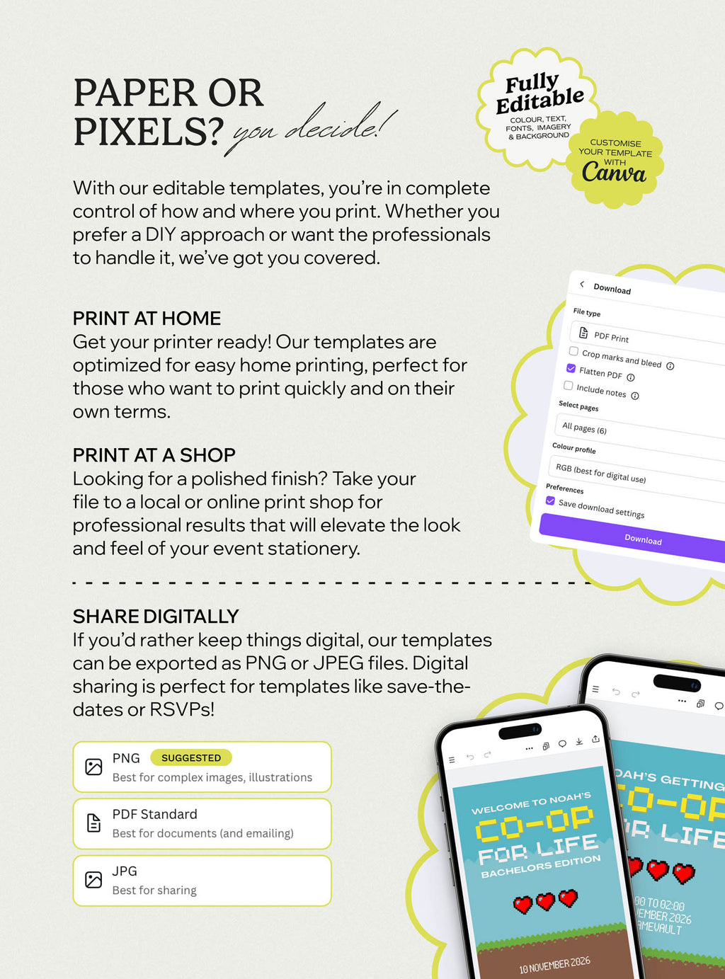 Co-op For Life Invite Set