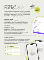 Modernmalist Invite & Welcome Board Set