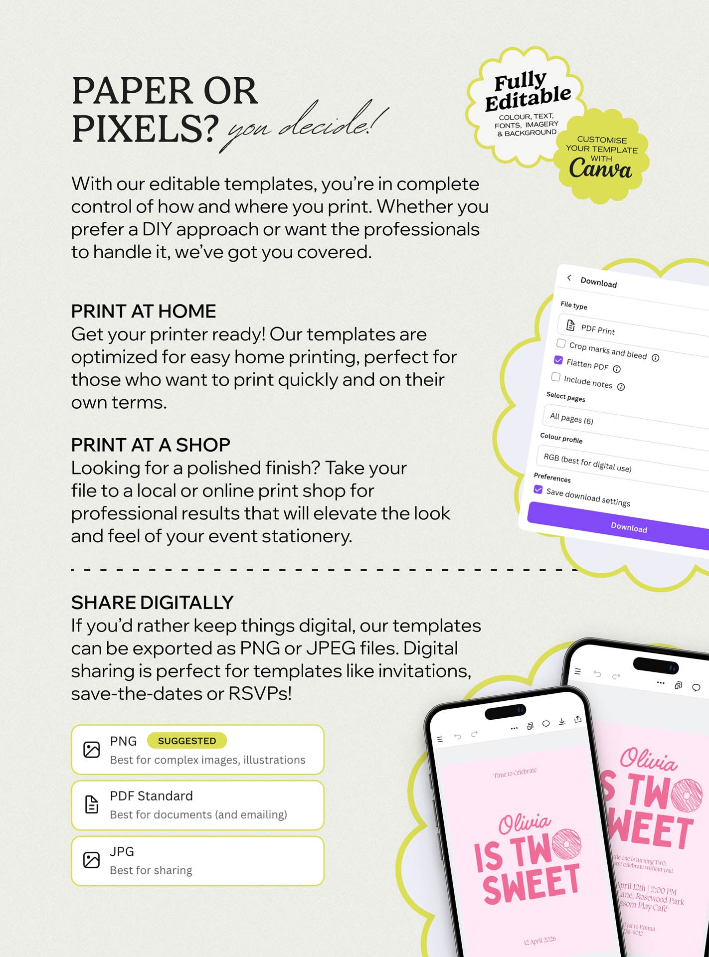 Two Sweet Invite Set