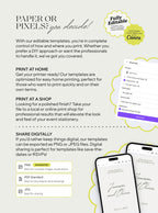 Paper or digital wedding stationery options featuring save the dates, rsvps and wedding vow designs, created for a beautiful wedding gift wedding setup, bridal vow moments, the save the date sharing and canva templates.